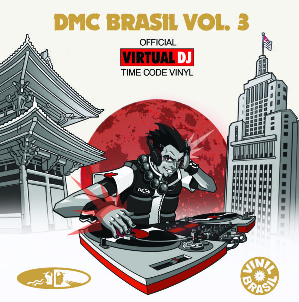 (((PRÉ-VENDA)))  -  LP DUPLO  -  DMC Brasil Vol. 3 -        Timecode Oficial Virtual DJ             Efx 4 Scratch  Beats For Jungle   VERMELHO MARBLE